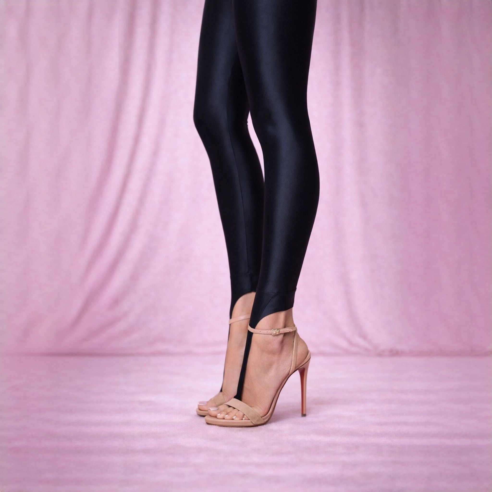 Colanti modelatori cu talie inalta cu efect de alungire a piciorului